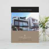 Elegant aangepaste brochure voor Estate-functies (Staand voorkant)