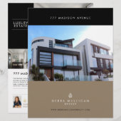 Elegant aangepaste brochure voor Estate-functies (Voorkant / Achterkant)