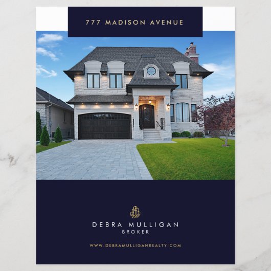 Elegant aangepaste brochure voor Estate-functies (Voorkant)