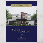 Elegant aangepaste brochure voor Estate-functies (Voorkant)