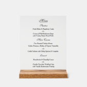 Elegant aangepaste bruiloft menu acryl bord (Voorkant)