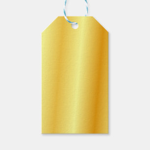 Elegant, aangepaste Faux Gold Metallic look leeg Cadeaulabel