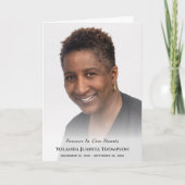 Elegant aangepaste foto voor altijd in ons hart be bedankkaart (Voorkant)