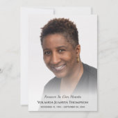 Elegant aangepaste foto voor altijd in ons hart be bedankkaart (Voorkant)