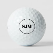 Elegant aangepaste monogrammen initialen Titleist Golfballen (Voorkant)
