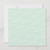 Elegant Aangepaste naam Aangepaste afbeelding Groe Notitiekaartje (Achterkant)