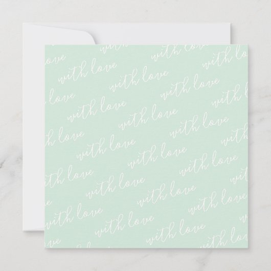 Elegant Aangepaste naam Aangepaste afbeelding Groe Notitiekaartje (Achterkant)