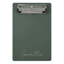 Elegant aangepaste naam groen blauw