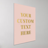 Elegant aangepaste tekst Blush roze Folie Afdrukken (Laagn)