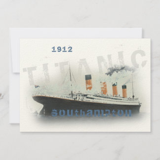 Elegant Aangepaste Tekst Titanic Uitnodiging