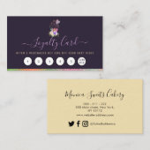 elegant aangepaste trouwerekkaart visitekaartje (Voorkant / Achterkant)