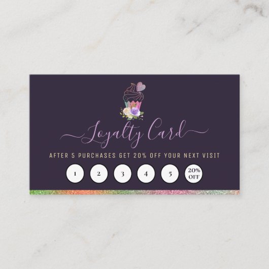 elegant aangepaste trouwerekkaart visitekaartje (Voorkant)