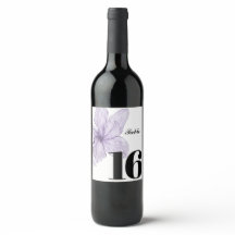 Elegant aangepaste wijn label, party tafel label