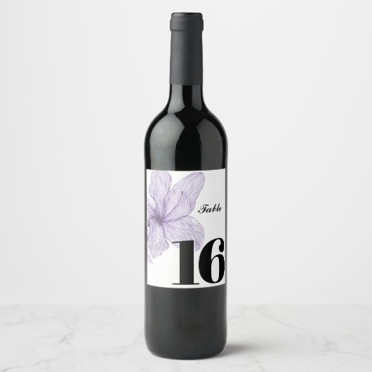 Elegant aangepaste wijn label, party tafel label etiket (Voorkant)