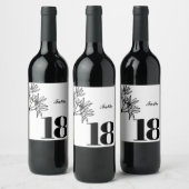 Elegant aangepaste wijn label, party tafel label etiket (Flessen)