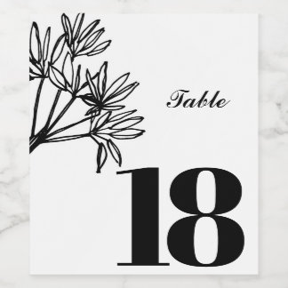 Elegant aangepaste wijn label, party tafel label etiket