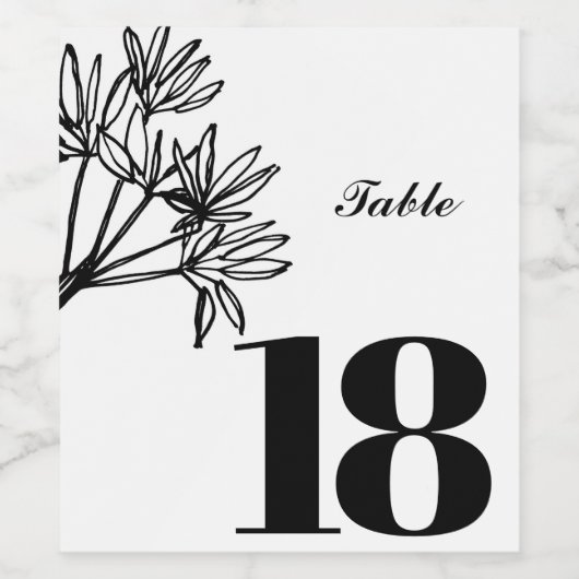 Elegant aangepaste wijn label, party tafel label etiket (Enkel label)
