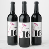 Elegant aangepaste wijn label Party tafel label Wijn Etiket (Flessen)