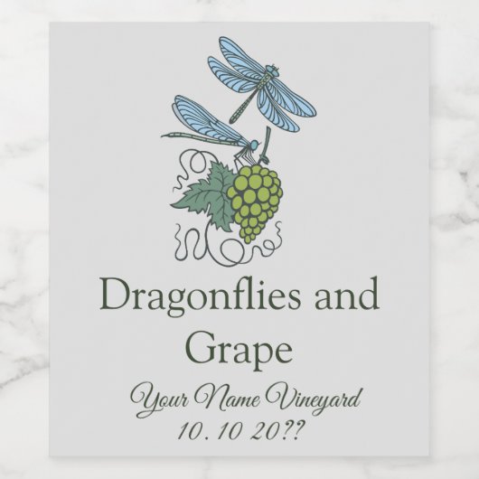 Elegant  aangepaste wijnfles label wijn etiket (Enkel label)