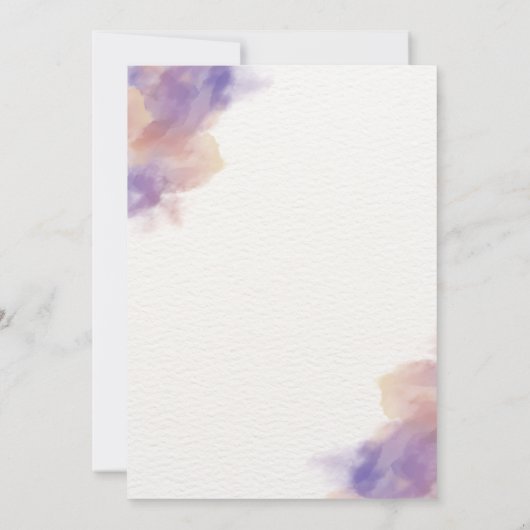 Elegant aanpasbaar slink-en-schilderfeestje kaart (Achterkant)