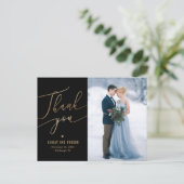 Elegant aanraakgevoelige KLEUR Hartelijk dank voor Briefkaart (Staand voorkant)