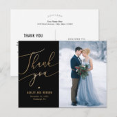 Elegant aanraakgevoelige KLEUR Hartelijk dank voor Briefkaart (Voorkant / Achterkant)