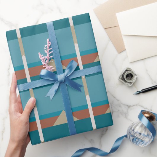 Elegant Aardebruin, Blauwe verjaardag, Alle gelege Cadeaupapier (Geschenken)