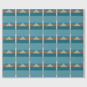 Elegant Aardebruin, Blauwe verjaardag, Alle gelege Cadeaupapier (Vlak)