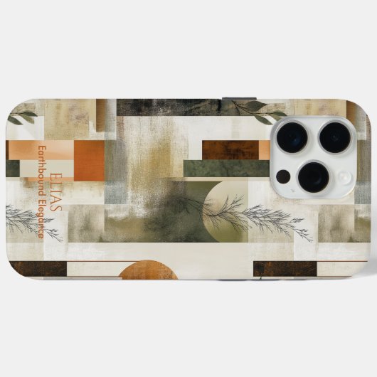 Elegant aards Abstract - Minimal Natuur-geïnspiree Case-Mate iPhone Case (Achterkant (horizontaal))