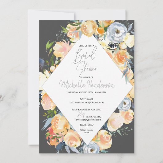 Elegant Abrikozenhoutskool Vrijgezellenfeest Kaart (Voorkant)