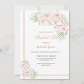 Elegant Abriot Orchid Floral Bridal Tea Kaart (Voorkant)