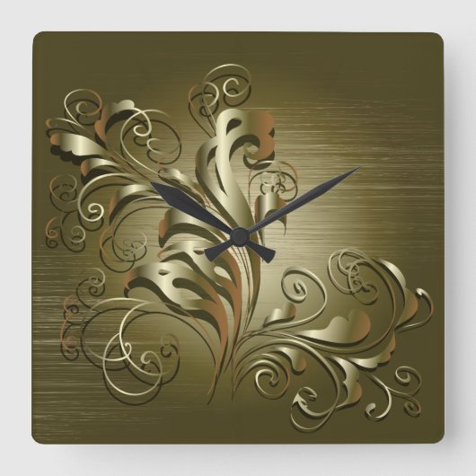Elegant Abstract 5 Wandklokken & Nummeropties (Voorkant)