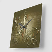 Elegant Abstract 5 Wandklokken & Nummeropties (Hoek)