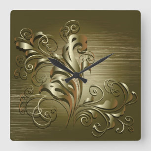 Elegant Abstract 5 Wandklokken & Nummeropties