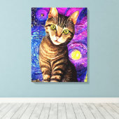 Elegant Abstract airpensat Canvas Afdruk (Insitu (Houten vloer))