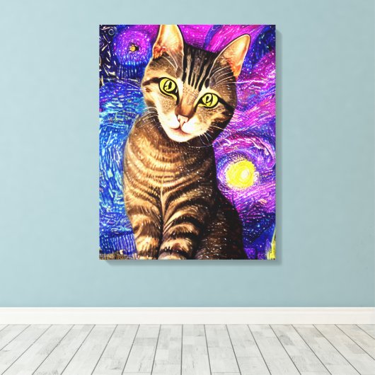 Elegant Abstract airpensat Canvas Afdruk (Insitu (Houten vloer))