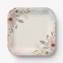 Elegant Abstract Art Decoratief Bord