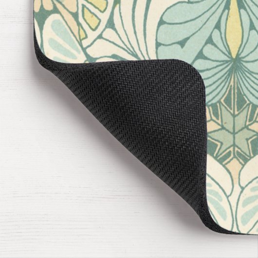 Elegant abstract art nouveau swirl design muismat (Hoek)