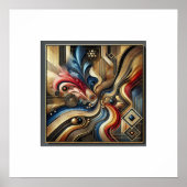 Elegant Abstract Art Poster Design. (Voorkant)