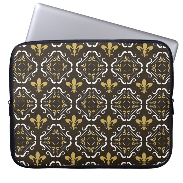 Elegant Abstract Background. Seamless Geometric Pa Laptop Sleeve (Voorkant)