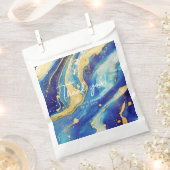 Elegant Abstract Blauw Goud Kleurrijk Dank u Gift Bedankzakje (Geknipt)