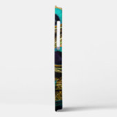 Elegant Abstract Blauwgroen blauw goudpels | Case-Mate iPhone Case (Achterkant / Links)