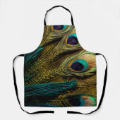 Elegant Abstract Blauwgroen blauw goudpels | Schort (Voorkant)