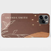 Elegant Abstract Bleek Gold Marble Agate iPhone Ca Hoesje (Achterkant horizontaal)