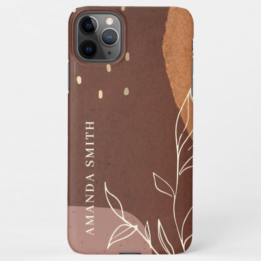 Elegant Abstract Bleek Gold Marble Agate iPhone Ca iPhone Hoesje (Achterkant)