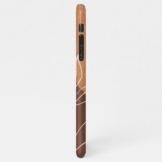 Elegant Abstract Bleek Gold Marble Agate iPhone Ca iPhone Hoesje (Linkerkant)