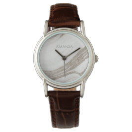 Elegant Abstract Bleek goudmarmer Agate Horloge