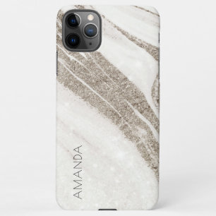 Elegant Abstract Bleek goudmarmer Agate iPhone 11Pro Max Hoesje