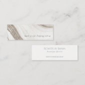 Elegant Abstract Bleek goudmarmer Agate Mini Visitekaartje (Voorkant / Achterkant)