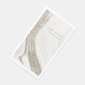 Elegant Abstract Bleek goudmarmer Agate Servet (Hoek)